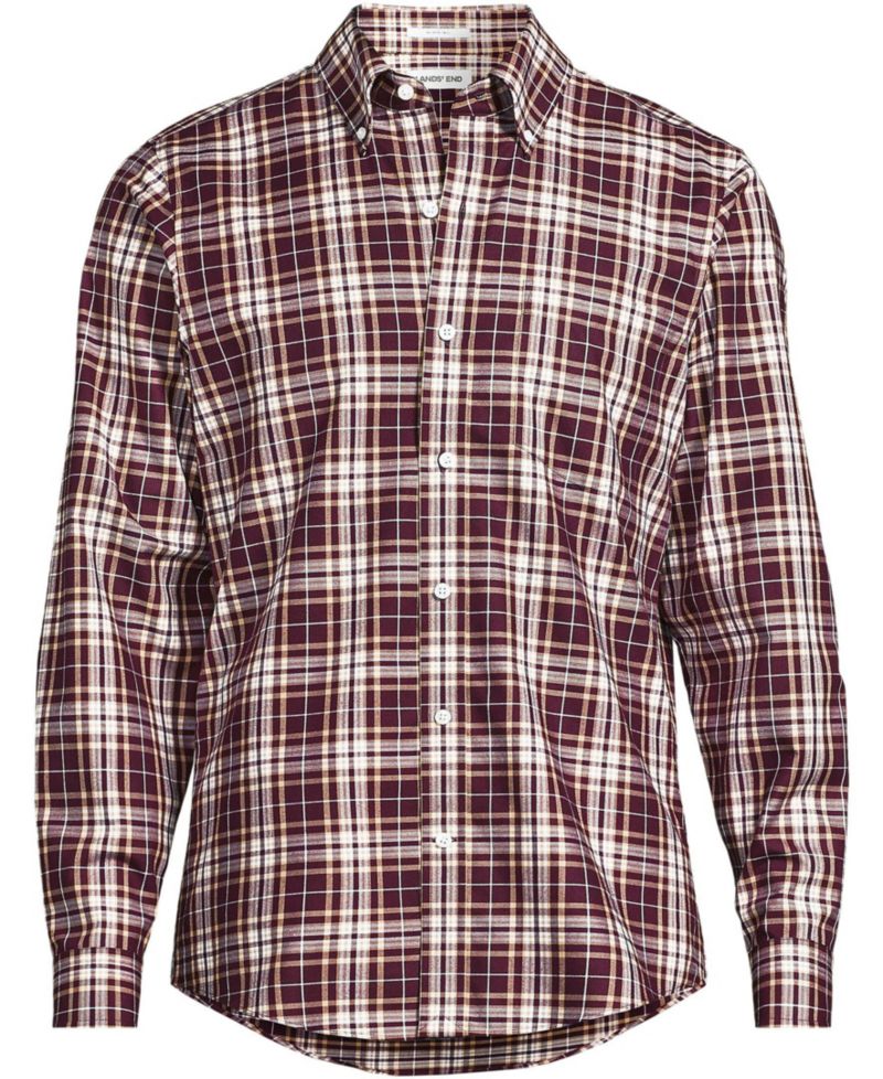 Men's Tailored Fit No Iron Twill Long Sleeve Shirt