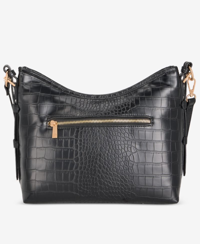 Mixed Media Soft Shoulder Bag