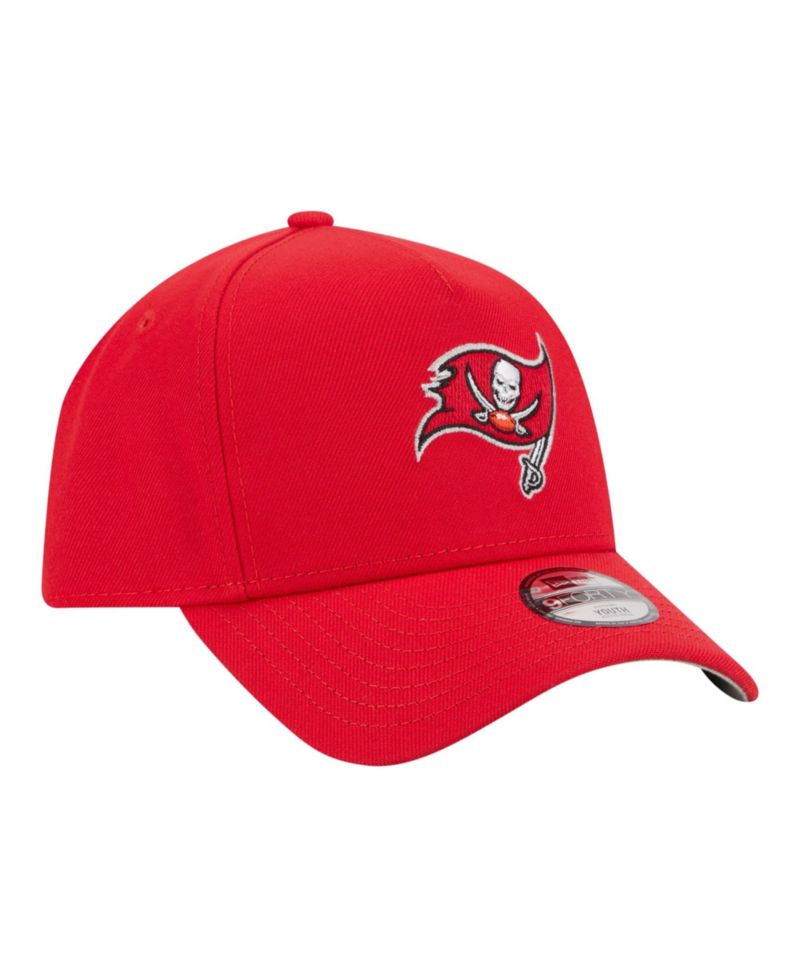 Big Boys and Girls Red Tampa Bay Buccaneers 9FORTY A-Frame Adjustable Hat