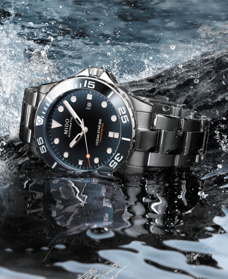 Men's Swiss Automatic Ocean Star 600 Chronometer Stainless Steel Bracelet Watch 44mm