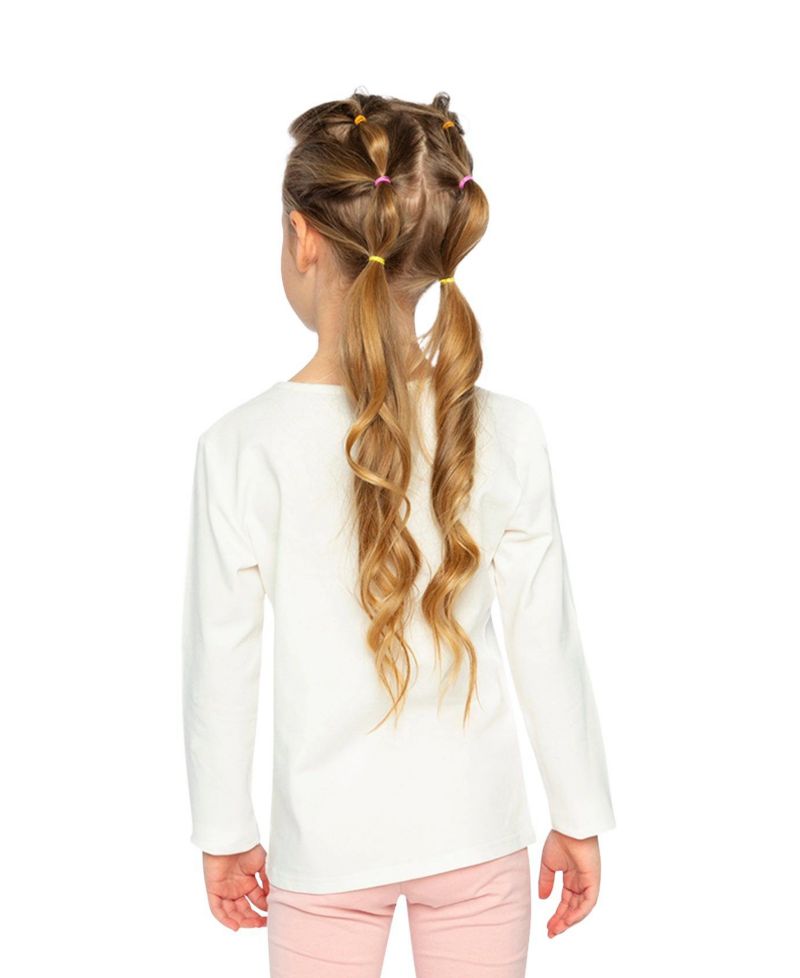 Little Girls Long Sleeve Organic Cotton Strawberry T-Shirt