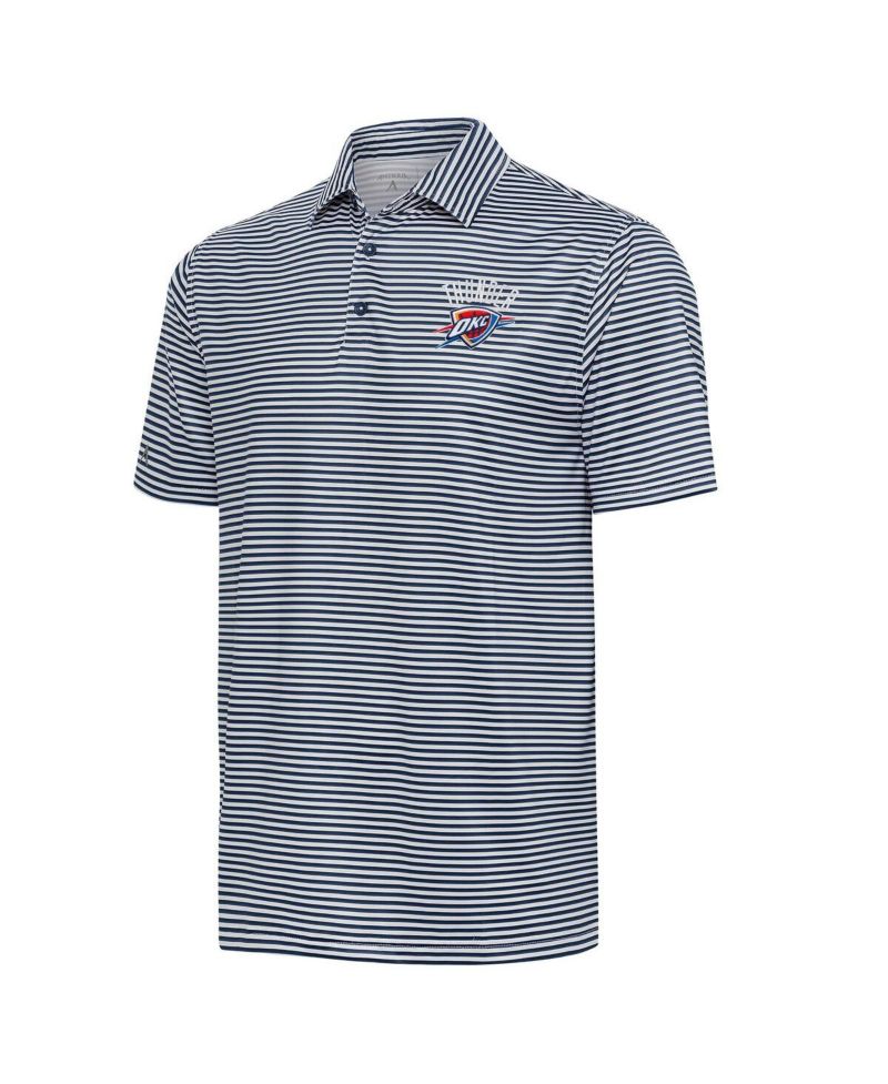 Men's Navy Oklahoma City Thunder Skills Polo Shirt