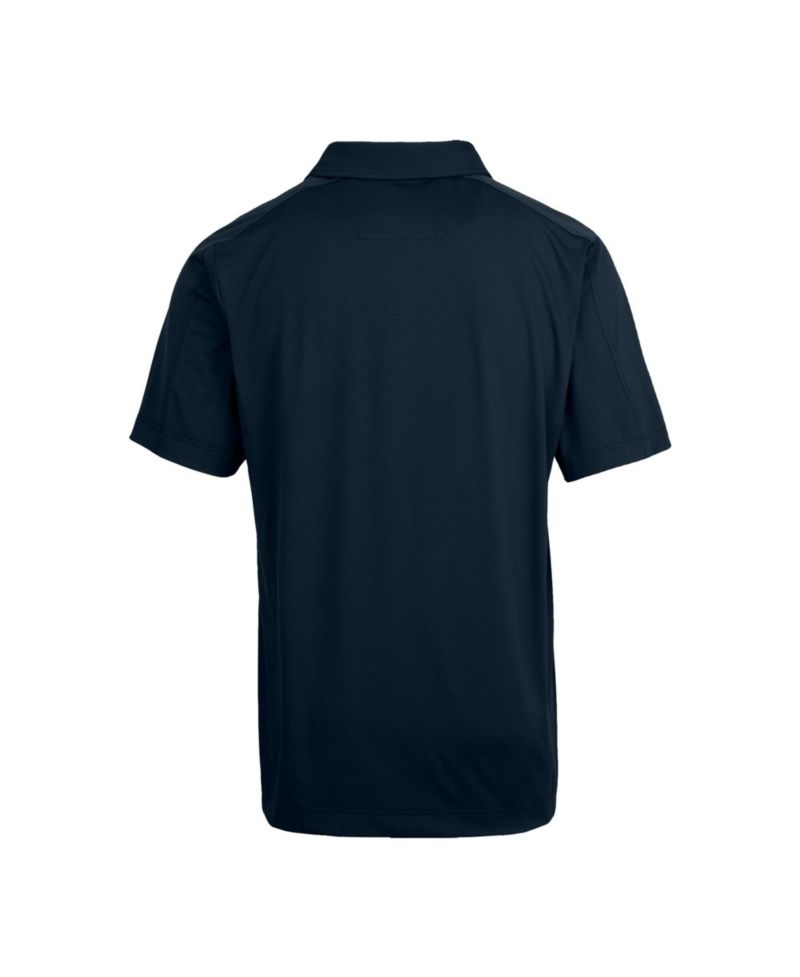 Cutter Buck Men's Navy North Carolina Tar Heels Prospect Eco Textured Stretch Polo Shirt
