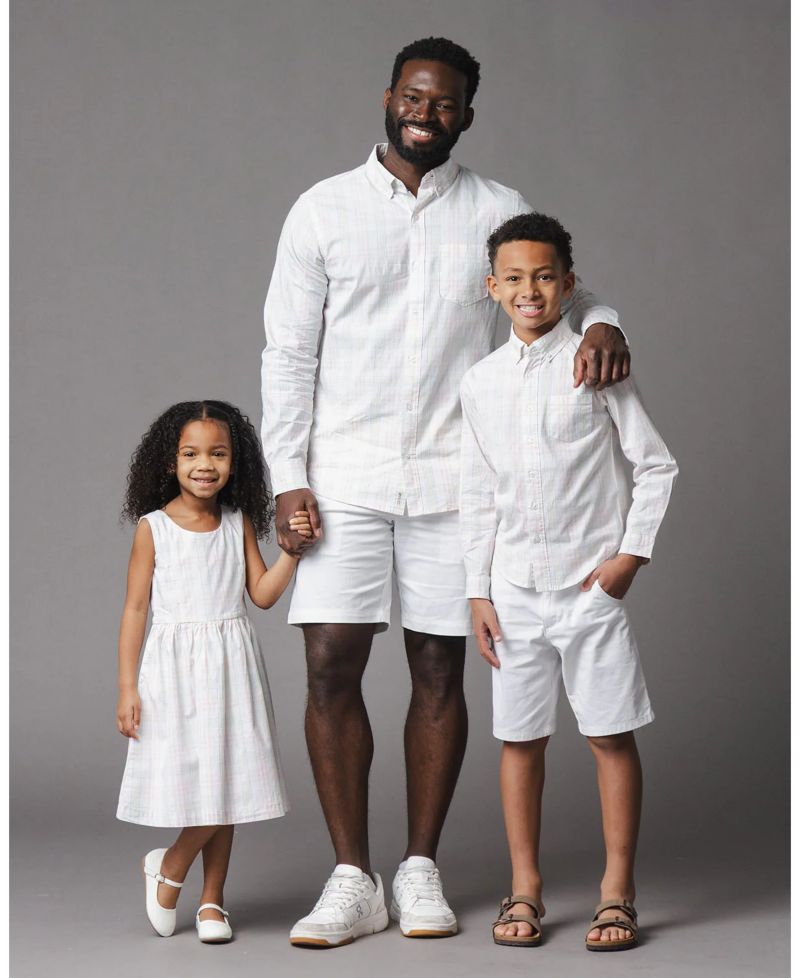 Hope and Henry Little and Big Boys' Organic Long Sleeve Stretch Poplin Shirt