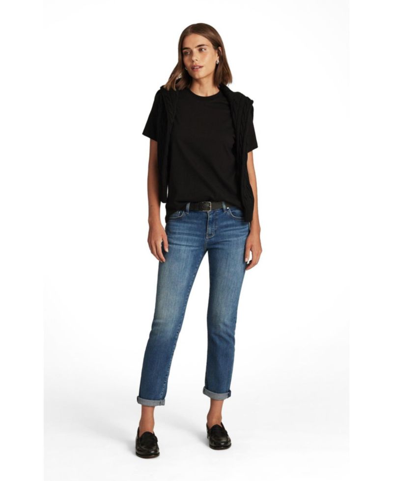 Women's Emma Mid Rise Slim Boyfriend Jeans