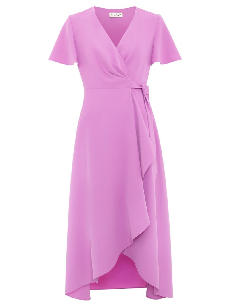 Women's Julissa Short Sleeve Wrap Midi Dress