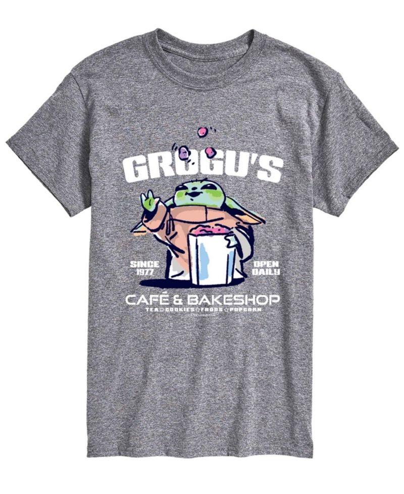 Men's The Mandalorian & Grogu Grogus Cafe Bakeshop Graphic T-Shirt