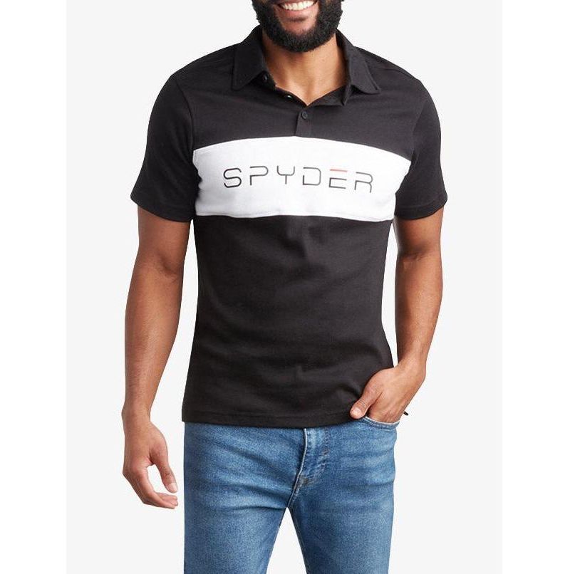 Men's Color-Blocked Short-Sleeve Polo Shirt