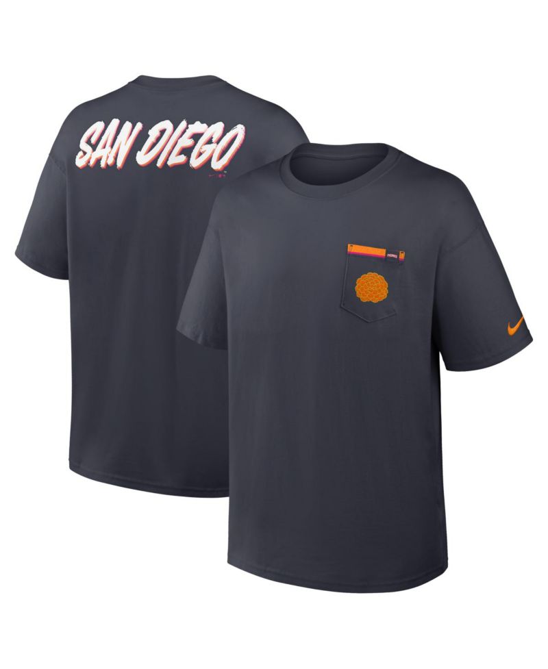 Men's Obsidian San Diego Padres City Connect Max90 Pocket T-Shirt