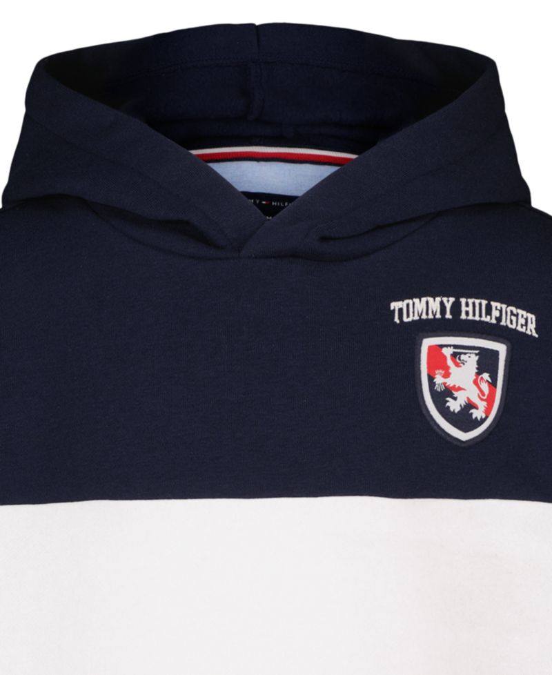 Boys' 8-20 Color-Blocked Logo Hoodie