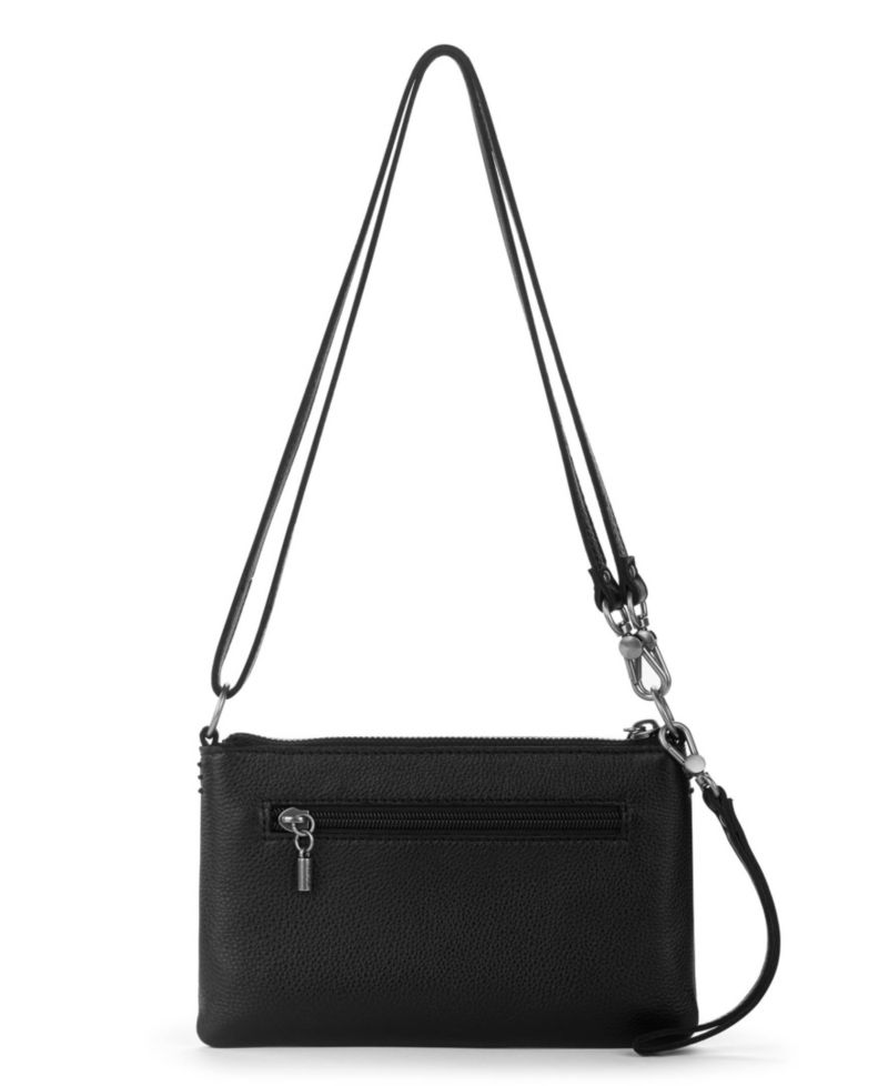 Vita Leather Zip Top Wristlet