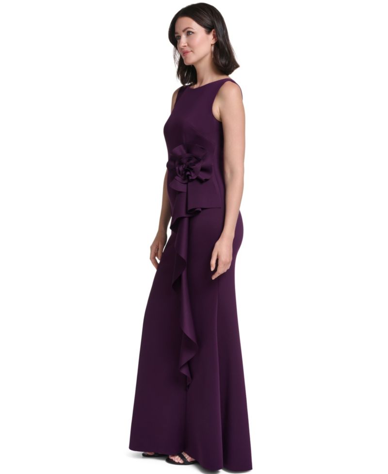 Women's Sleeveless Cascade Ruffle Dress