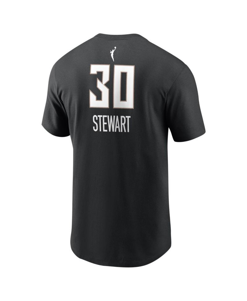 Men's and Women's Breanna Stewart Black New York Liberty Explorer Edition Name & Number T-Shirt