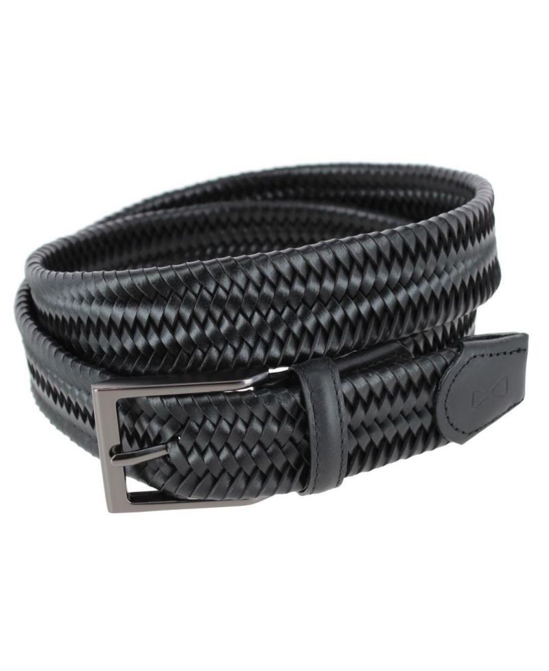 Big & Tall Andres Classic Leather Stretch Dress Belt
