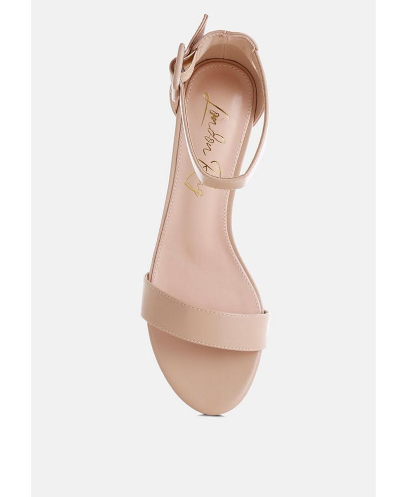 Women's Feruda Faux Leather Kitten Heel Sandals