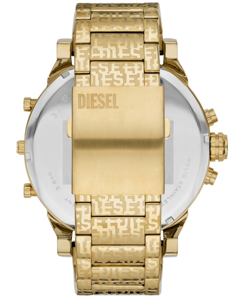 Men's Mr. Daddy 2.0 Quartz Gold-Tone Stainless Steel Watch 57mm