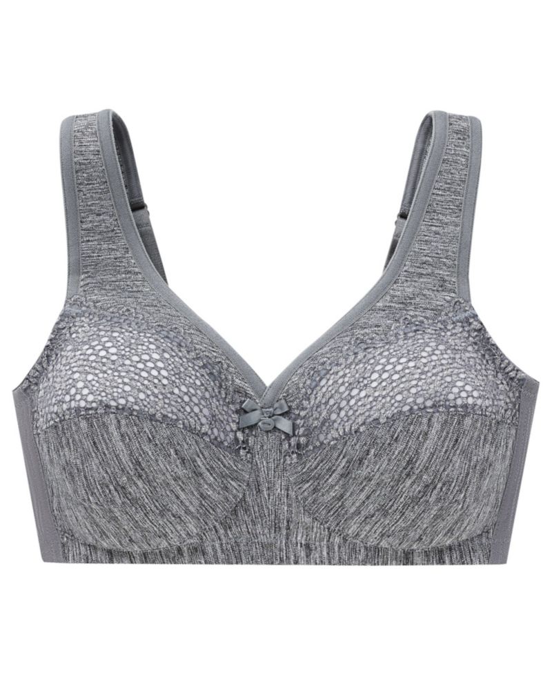 Women's Full Figure Plus Size Magic Lift Moisture Control Wirefree Bra 1064