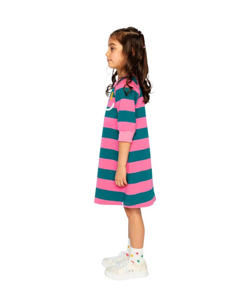 Big Girls (6-14) Engineer Stripe Dress