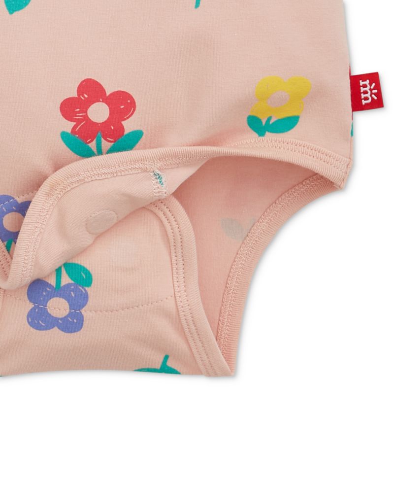 Baby Girls' Short-Sleeve Bodysuit and Pants, 3-Piece Set