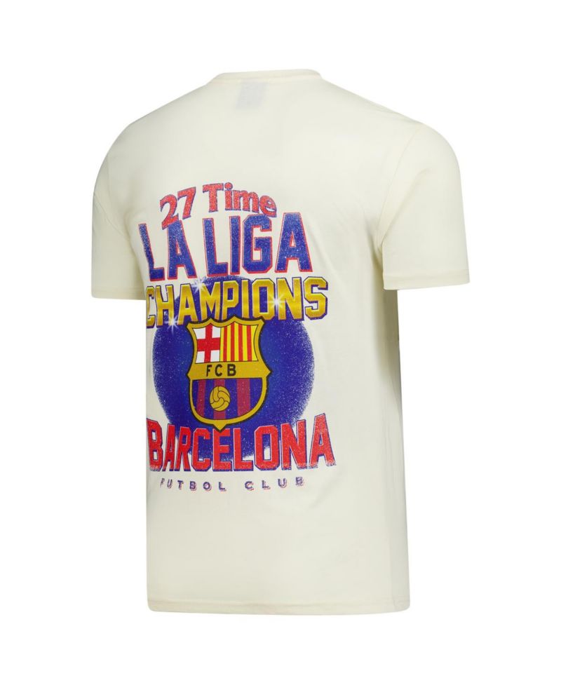 Men's and Women's Cream Barcelona Champion T-Shirt