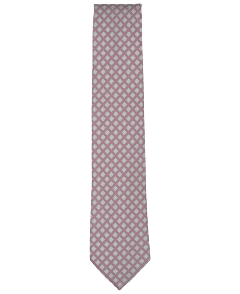 Men's Binguey Grid Pattern Slim Tie