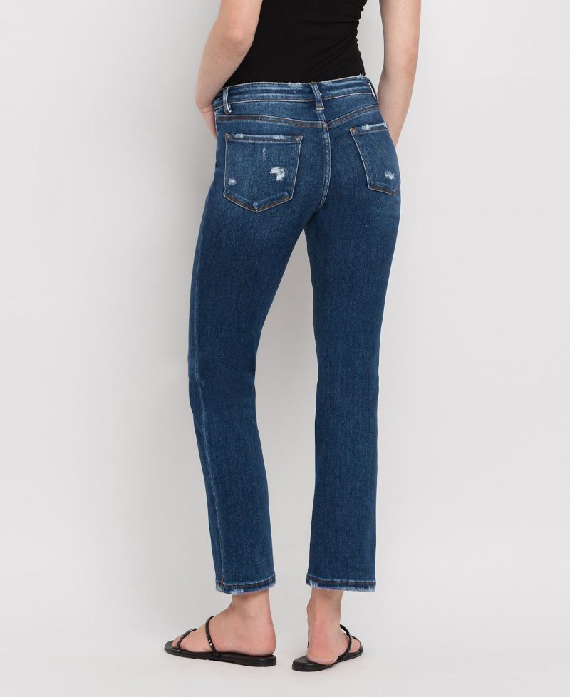 Women's Mid Rise Slim Straight Jeans