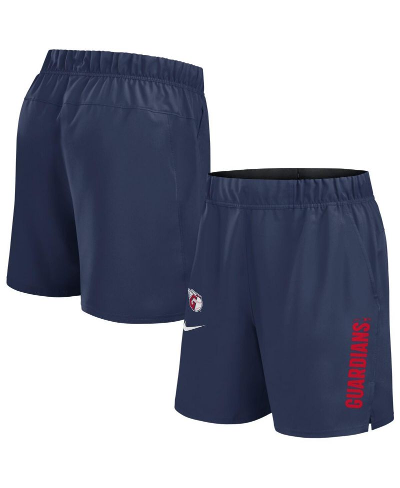 Men's Navy Cleveland Guardians Woven Victory Performance Shorts
