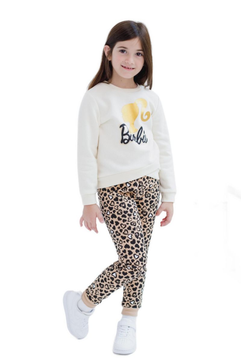 Girls' 2-Piece Fleece Sweatshirt and Joggers Set