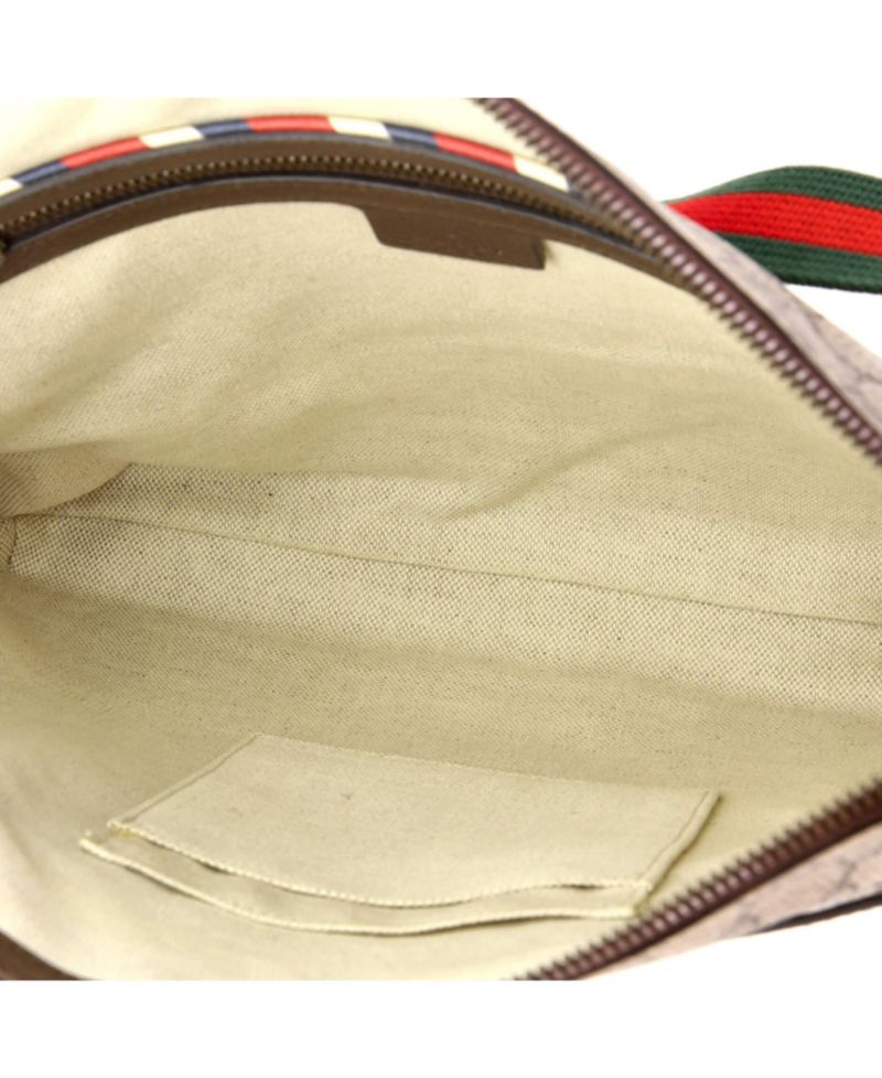 Medium Courrier Zip Messenger GG Coated Canvas with Applique