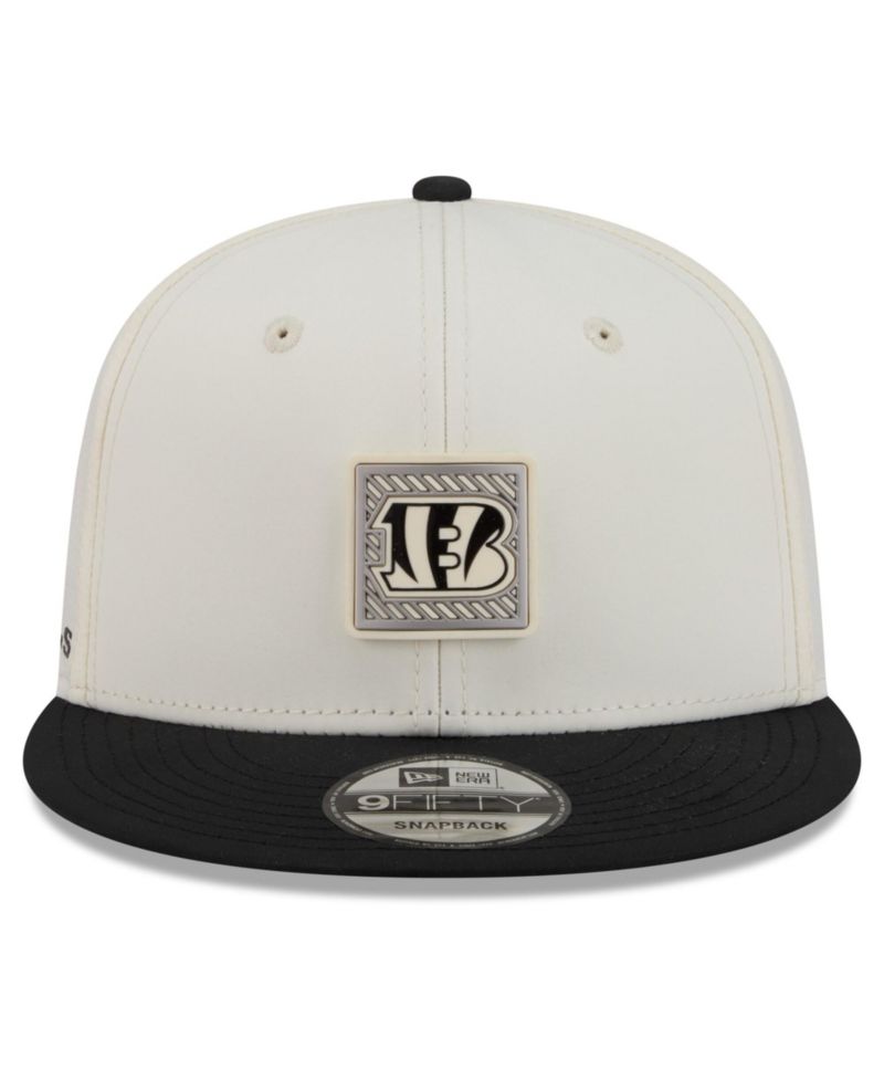 Men's Cream/Black Cincinnati Bengals 2026 NFL Training Camp 9FIFTY Snapback Hat