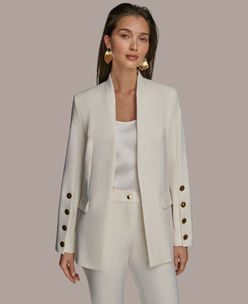 Women's Button-Sleeve Blazer
