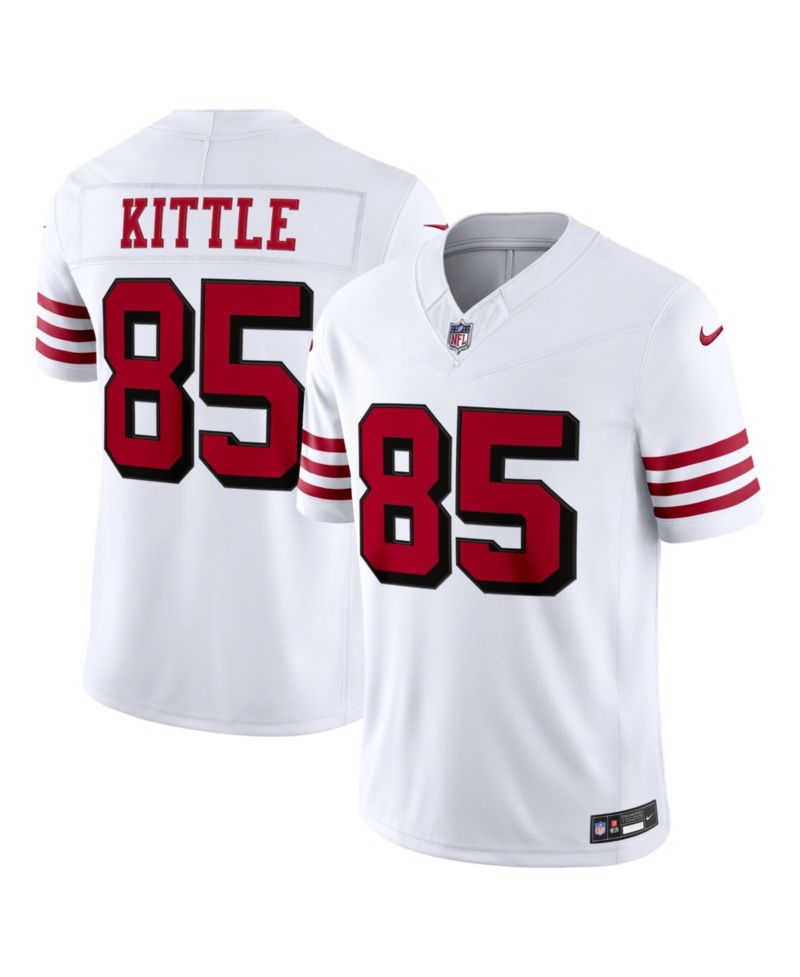 Men's George Kittle White San Francisco 49ers Alternate Vapor F.U.S.E. Stitched Limited Jersey