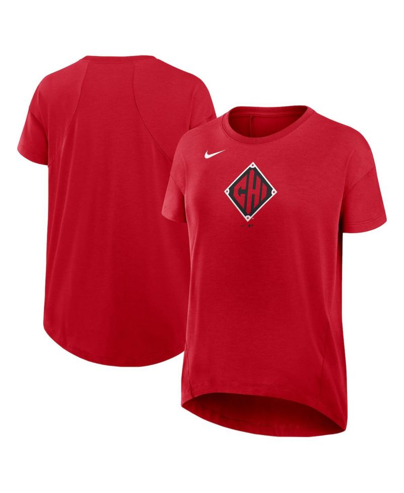 Women's Red Chicago White Sox 2025 City Connect Flowy Fashion Tri-Blend Performance T-Shirt