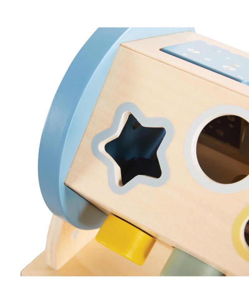 Baby Wooden Activity Roller Tummy-Time Shape Sorter Toy