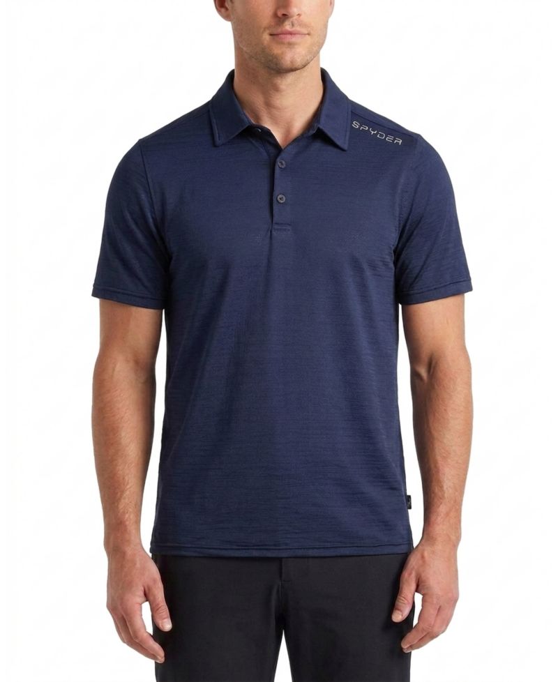 Men's Jacquard Knit Polo Shirt