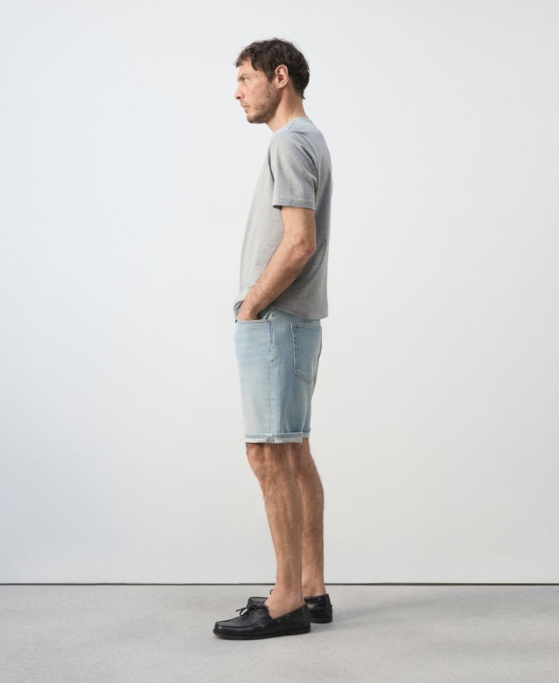 Men's Slim-Fit Denim 9.45" Bermuda Shorts