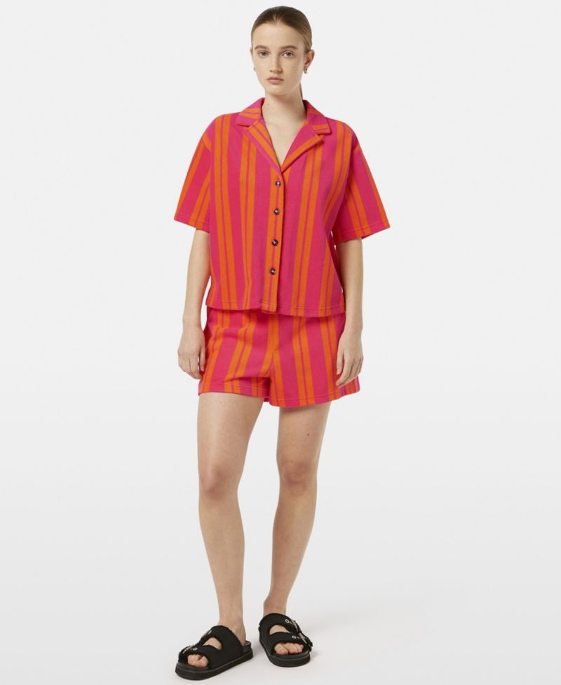 Women's Towelling Short Sleeve Shirt