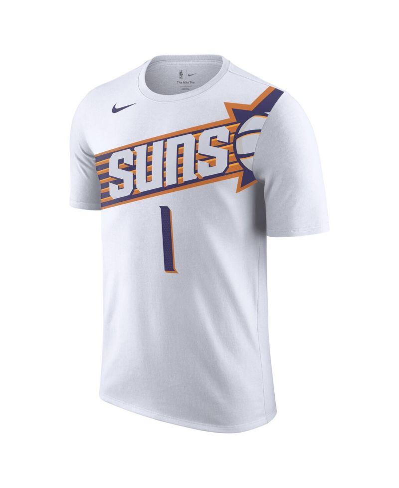 Men's Devin Booker White Phoenix Suns 2023/24 Association Name & Number T-Shirt