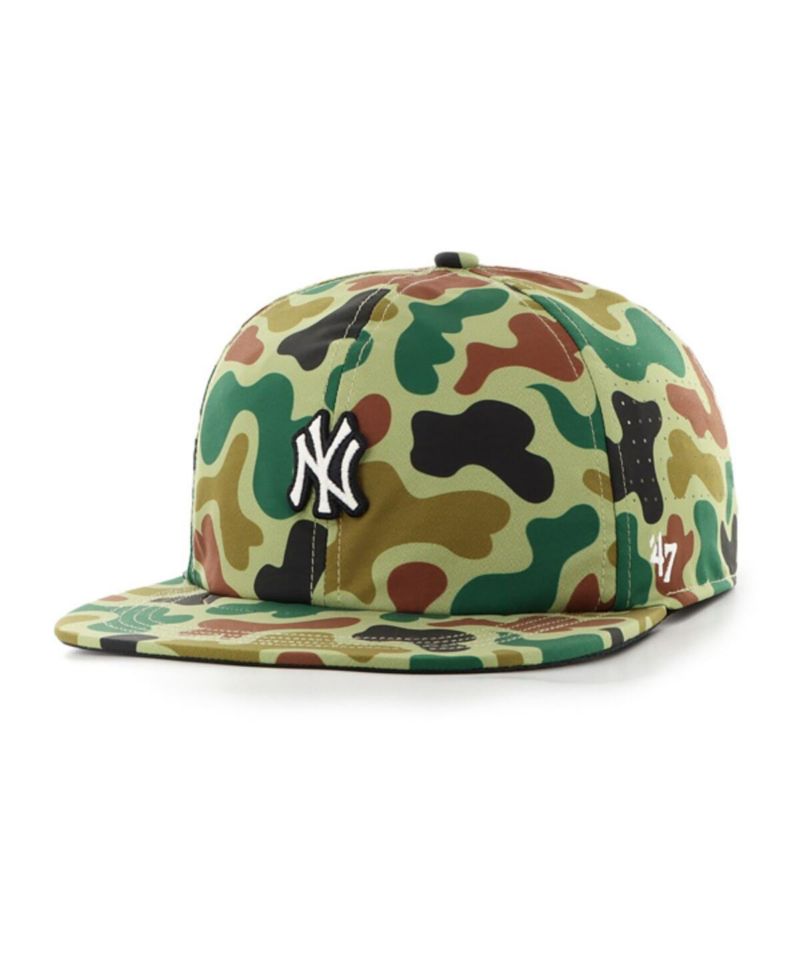Men's Camo New York Yankees Elevated Greens Captain Adjustable Hat
