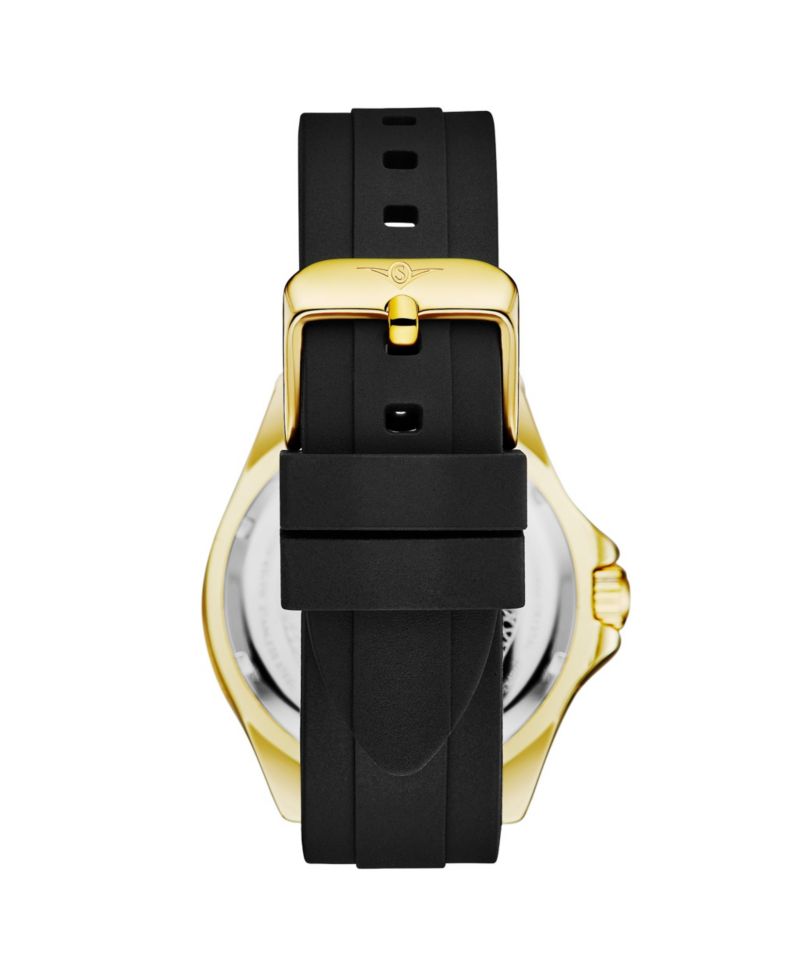 Depth master 4072 Men s Quartz Diver Watch, Silicone Strap, Date, Water Resistant