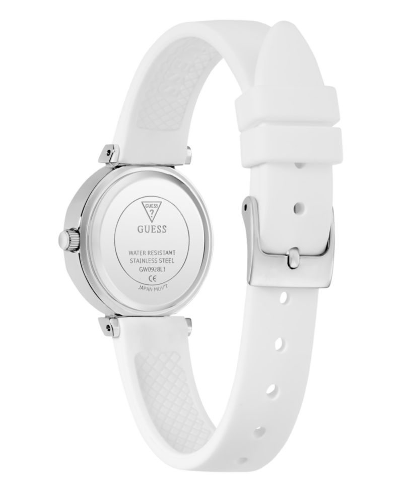 Women's Quartz White Silicone Watch 26mm