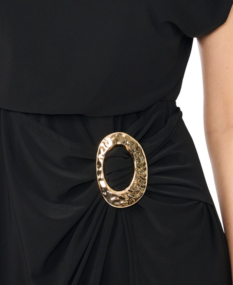 Women's Jersey Wrap Midi Dress