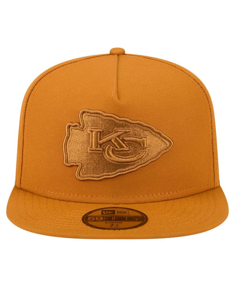 Men's Brown Kansas City Chiefs Color Pack A-Frame 59FIFTY Fitted Hat