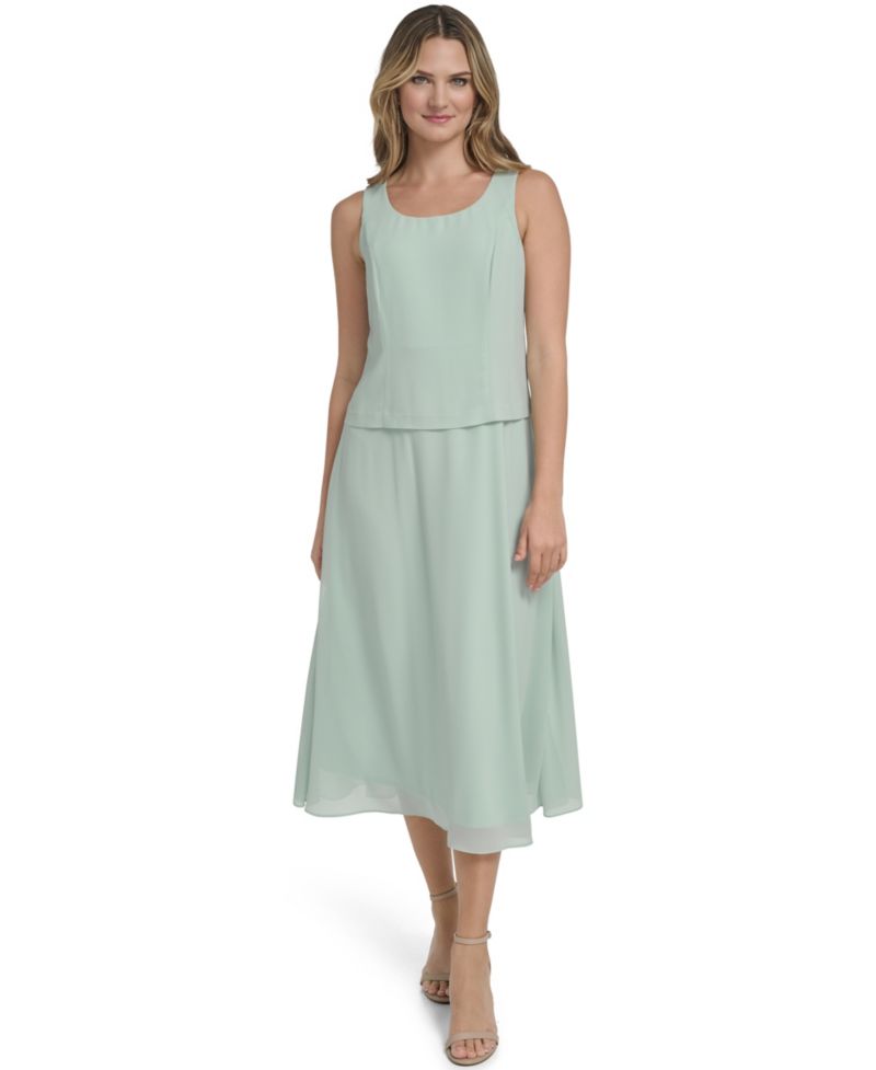 Petite Swing Inset Waist Dress