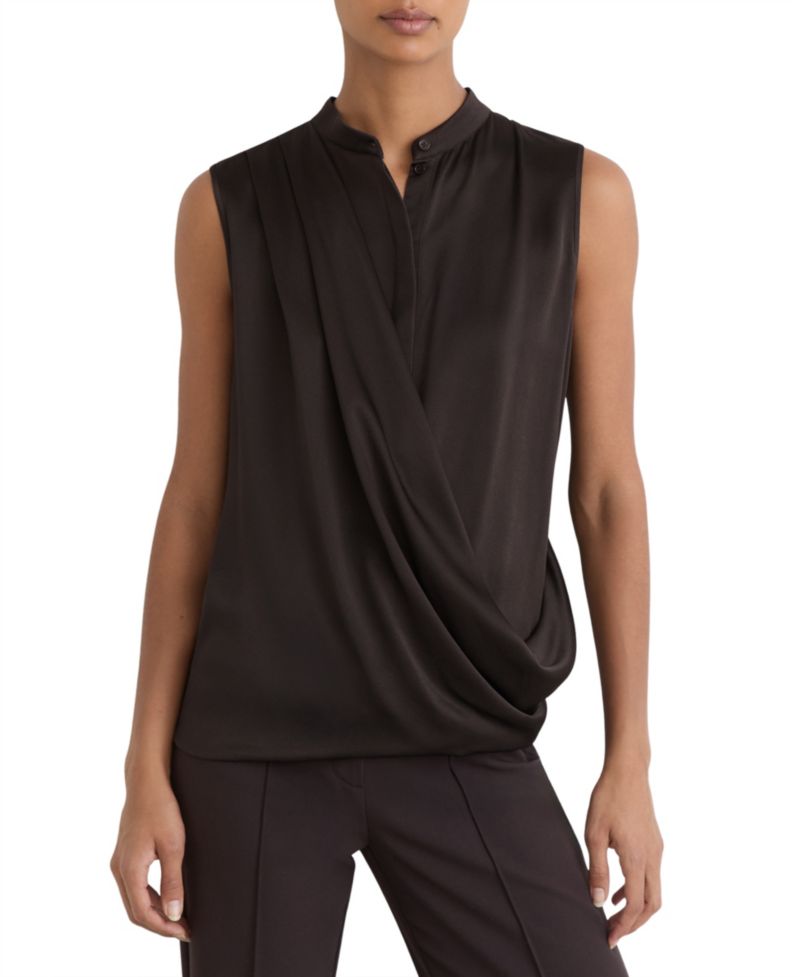 Women's Gia Silk Draped Blouse
