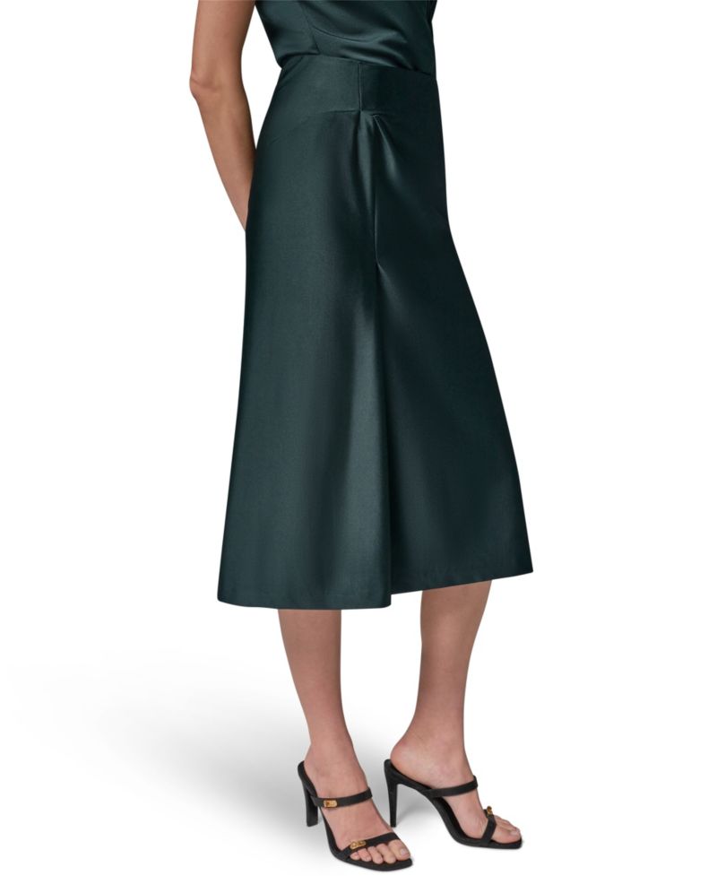 Women's Sheen Ponte Midi Pencil Skirt