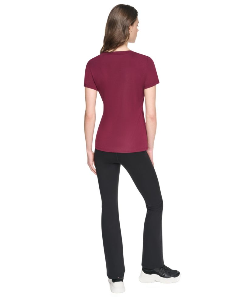 Women's Flocked Logo Crewneck T-Shirt