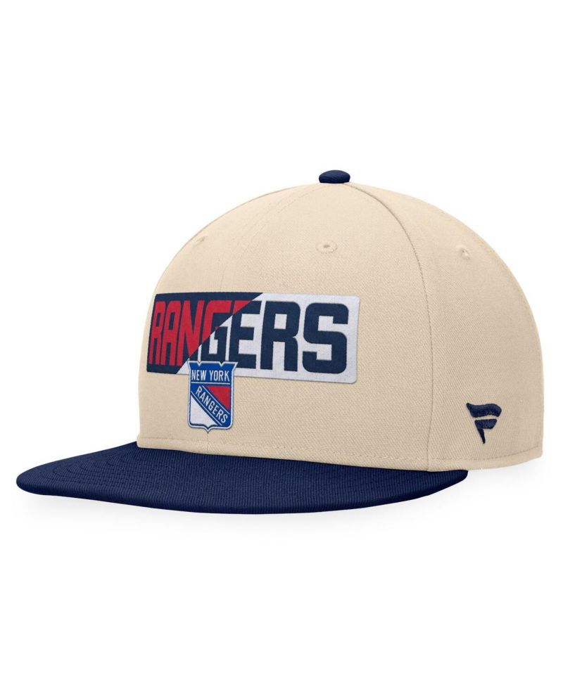 Men's Cream/Navy New York Rangers Goalaso Snapback Hat