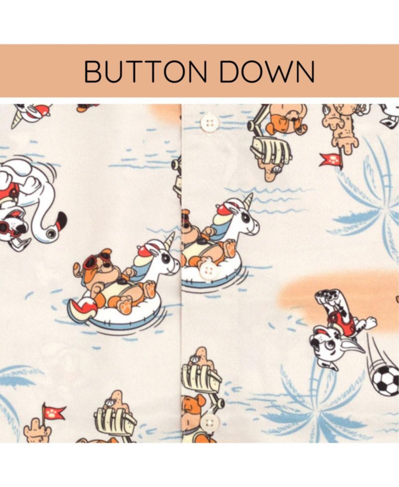 Boys Matching Family Hawaiian Button Down Dress Shirt