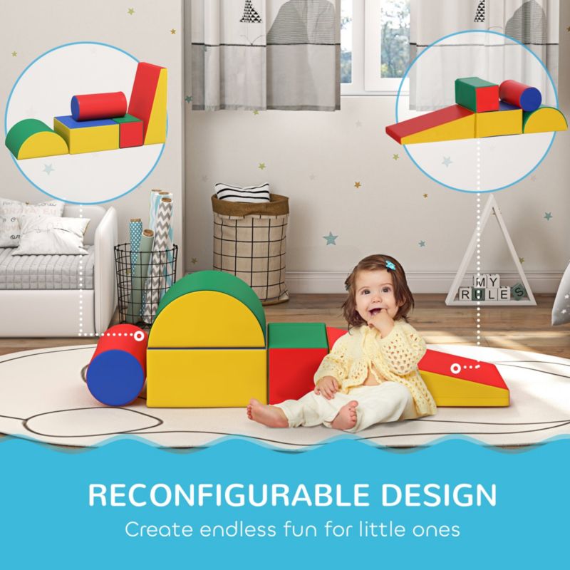 5 Piece Climb and Crawl Activity Play Set, Assorted